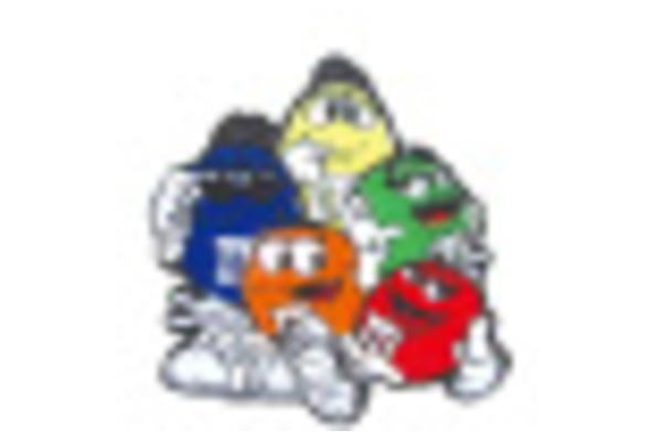 楽天市場】アメリカン雑貨 M&M'S ミニワッペンMW144 エムアンドエムズ