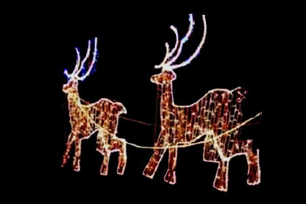 楽天市場】【イルミネーション】ホッピングトナカイ【ゴールド