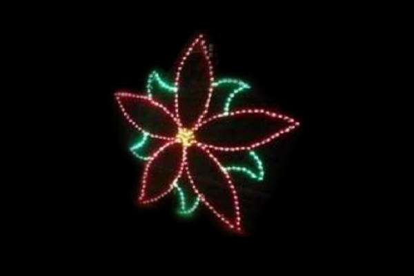 イルミネーション　フラワーイルミネーショングリーン　レッド　フラワー　花　平面　壁掛け　輝き　電飾　LED　モチーフ　かわいい｜ＡＯＩデパート