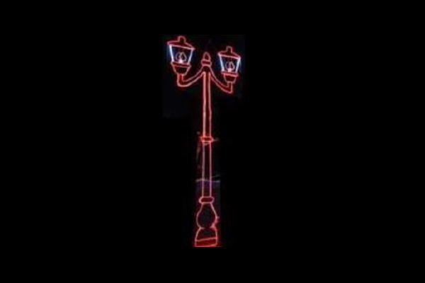 イルミネーション　街灯イルミネーションブラウン　街灯　平面　壁掛け　輝き　電飾　LED　モチーフ　かわいい｜ＡＯＩデパート