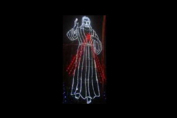 イルミネーション　イルミネーションホワイト　レッド　アメリカ　平面　壁掛け　輝き　電飾　LED　モチーフ　かわいい