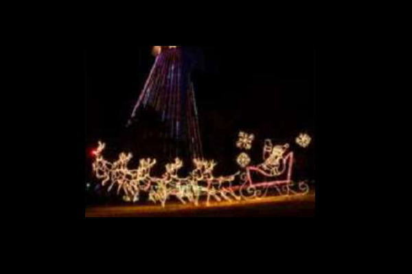 楽天市場】【新商品】LEDイルミネーション LED スキーサンタ モチーフ