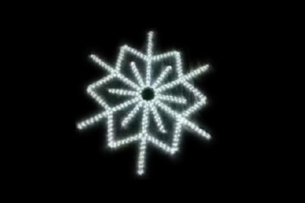イルミネーション　結晶イルミネーションホワイト　雪　結晶　クリスマス　平面　壁掛け　輝き　電飾　LED　モチーフ　かわいい