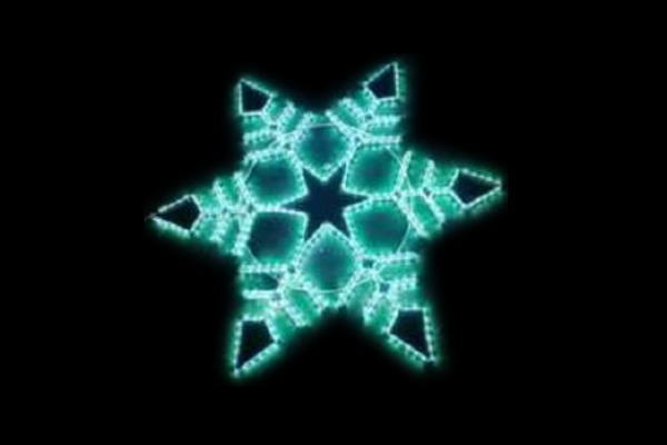 イルミネーション　結晶イルミネーションライトブルー　雪　結晶　クリスマス　平面　壁掛け　輝き　電飾　LED　モチーフ　かわいい