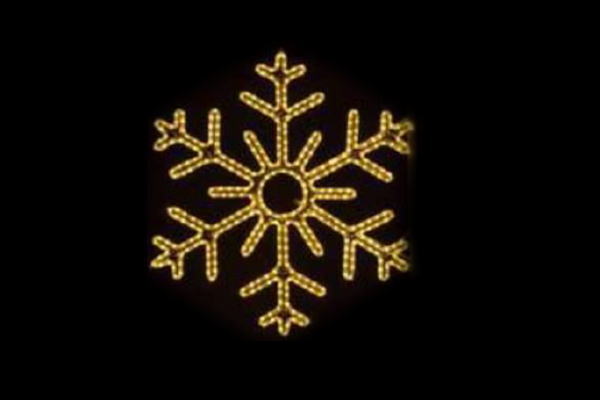 イルミネーション 結晶イルミネーションイエロー 雪 結晶 クリスマス 平面 壁掛け 輝き 電飾 LED モチーフ かわいい