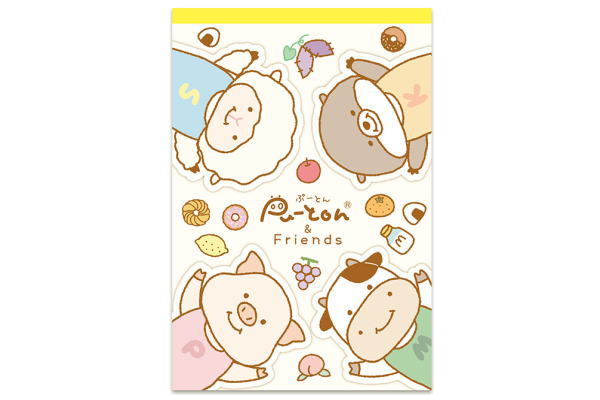 楽天市場】【送料無料】 オリジナル ぷーとん A6メモ帳たべもの ブタ