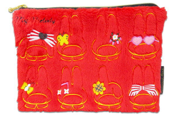 楽天市場】サンリオキャラクターズ マイメロディ ボアフラットポーチ