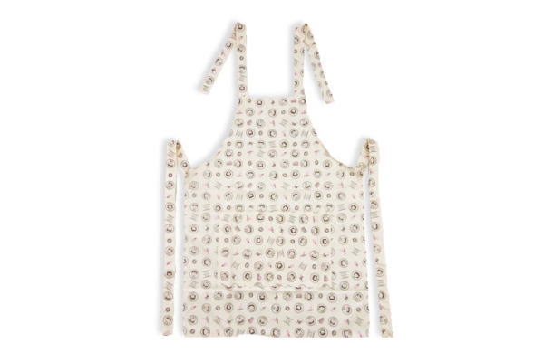 【送料無料】　　ちびまる子ちゃん　三角巾付きエプロン総柄　まるちゃん　さくらももこ　テレビ　アニメ　漫画　かっぽう着　前掛け　キッチン　料理　子供用　キッズ　雑貨　グッズ　かわいい画像