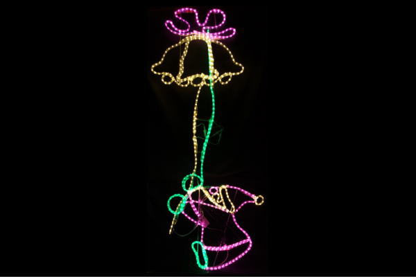 【LEDイルミネーション】 ベルを鳴らすサンタ【大人気】【クリスマス】【LED】【イルミネーション】【電飾】【Xmas】【クリスマス】【ライト】【光】【2023】【派手】【映え】｜ＡＯＩデパート