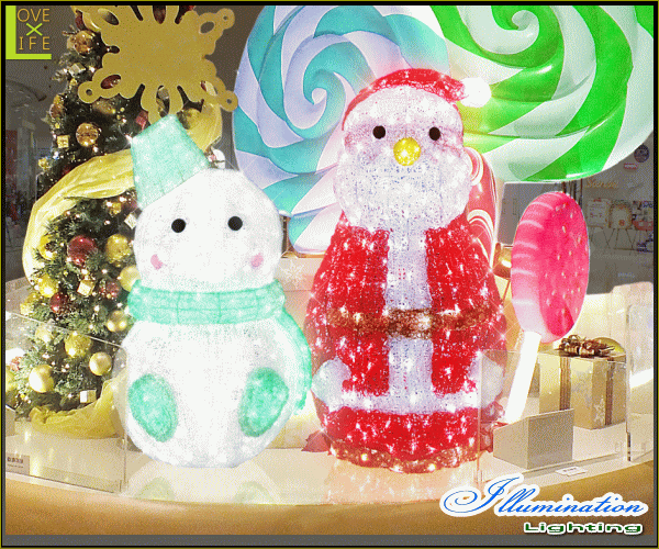 イルミネーション 大型商品 Led クリスタルグロー サンタ サンタクロース 丸鼻 サンタさん 3d クリスマス Illumination 電飾 装飾 飾り イベント 光 Led モチーフ かわいい 今年もかわいいイルミネーションで飾り付け