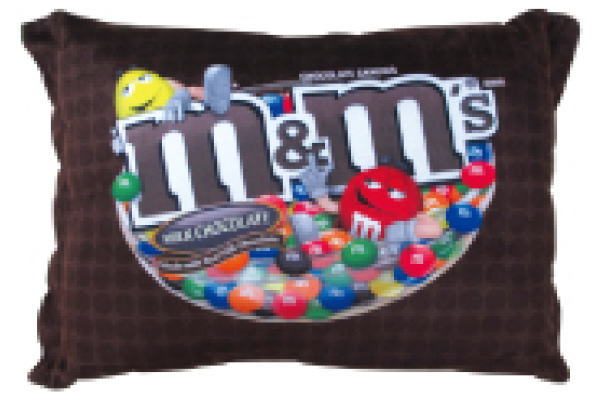 アメリカ　ラッキーチャーム・ハーシーズ・M&M's チョコレート　クッション アメリカ ラッキーチャーム・ハーシーズ・M&M's チョコレート