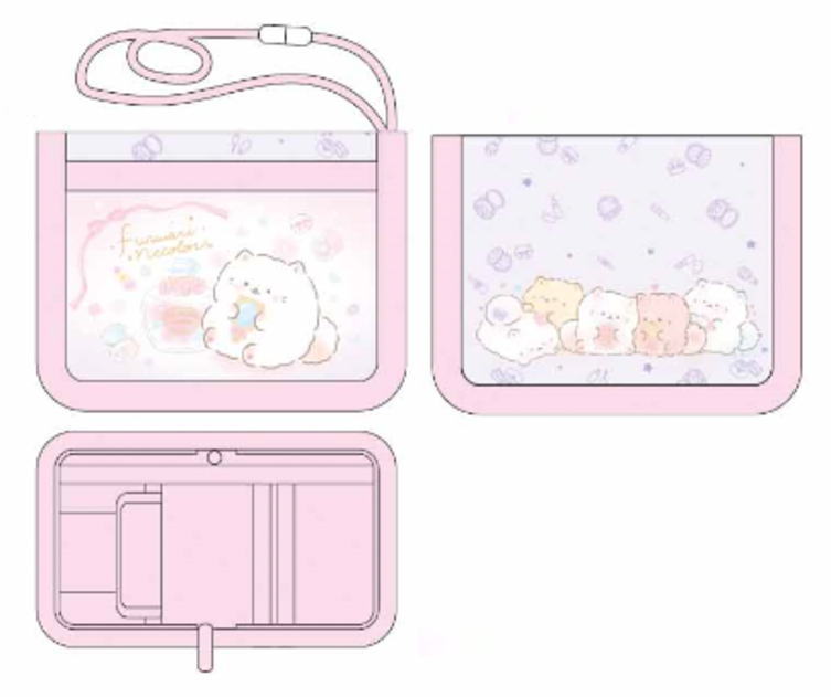 ニャンニャンニャンコ 楽天市場】にゃんにゃんにゃんこ ワレット ピンク 財布 二つ折り