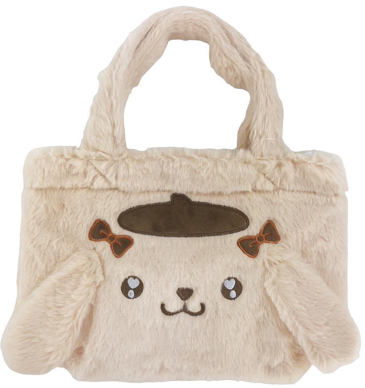 初期 未使用 ポムポムプリン ぬいぐるみ ショルダー バッグ 大人ファー 当時物 初期 未使用 ポムポムプリン ぬいぐるみ ショルダー バッグ 大人ファー