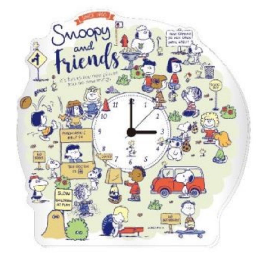 リズムSNOOPY (スヌーピー) 掛け時計　銀色 4KG712MA19 91c5FtQeluL.jpg_BO30,255,255,