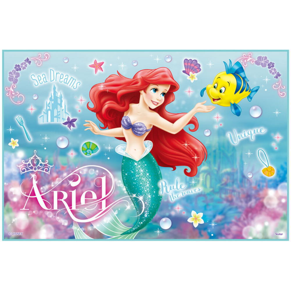 【送料無料】　ディズニープリンセス　レジャーシート24　アリエル　リトルマーメイド　姫　映画　アニメ　敷物　シート　マット　遠足　アウトドア　子供　キッズ　雑貨　グッズ　かわいい画像