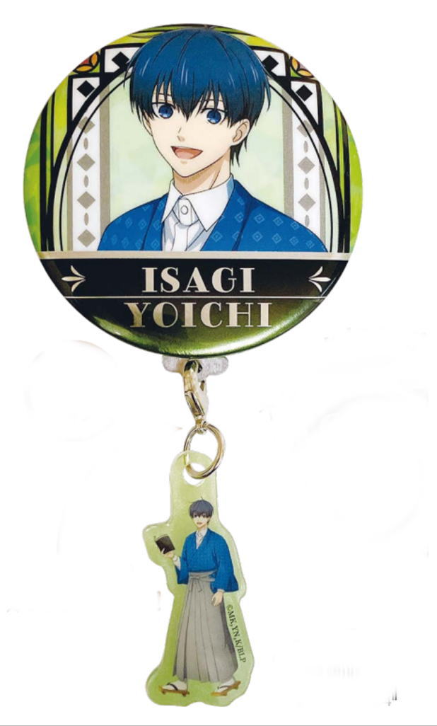 楽天市場】ブルーロック チャーム付き缶バッジ潔世一 いさぎよいち