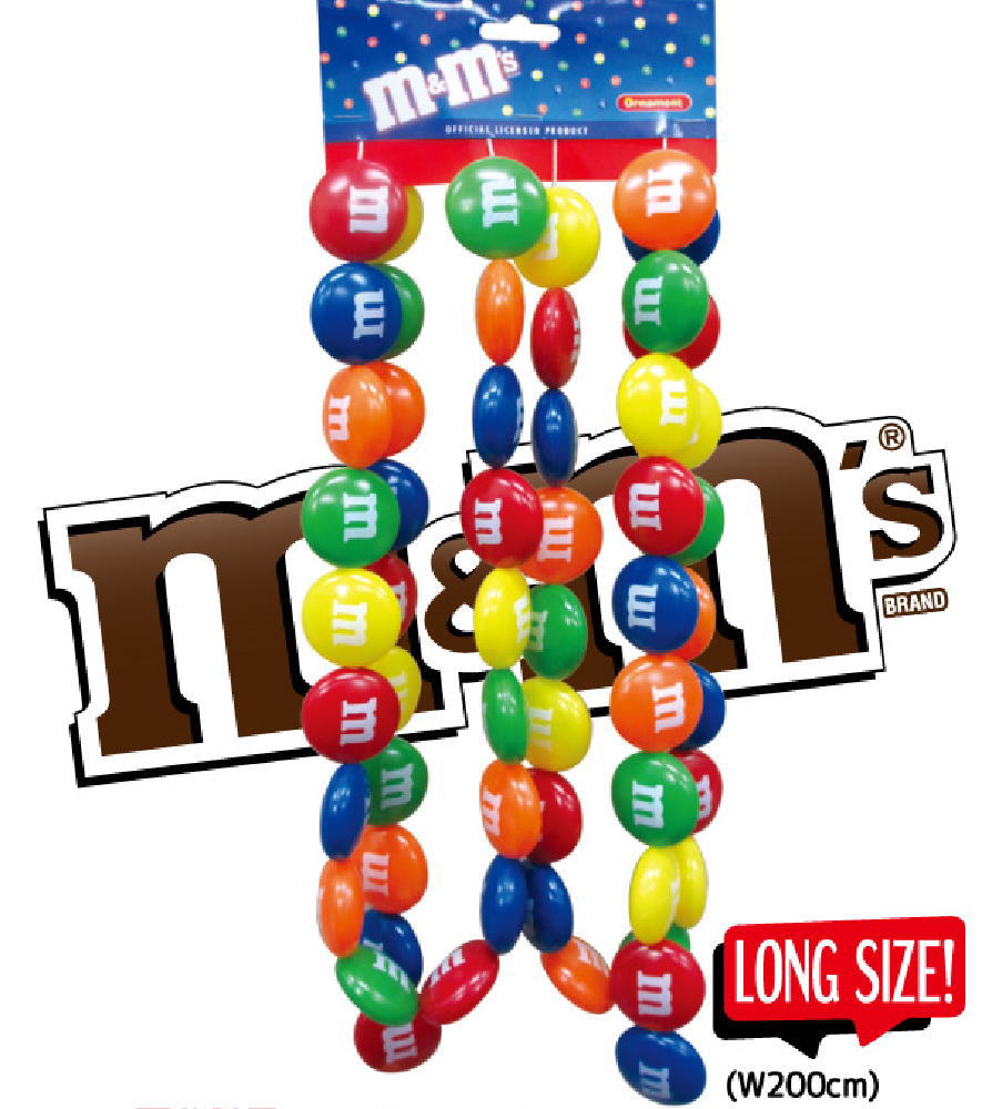 楽天市場】オーナメント M&M's ガーランド 約200cm クリスマスツリー