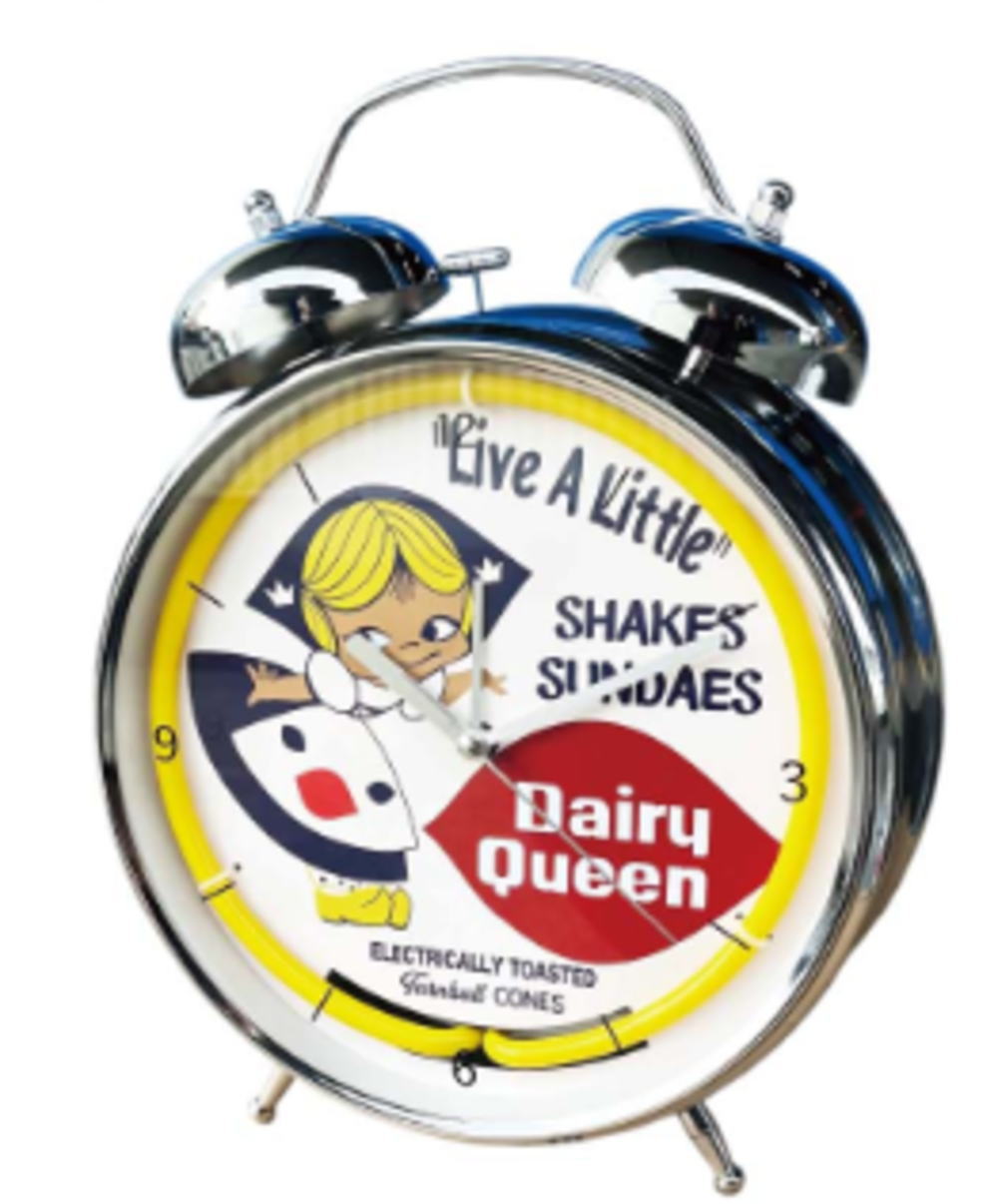 楽天市場】アメリカン雑貨 ネオンアラームクロックSINCLAIR