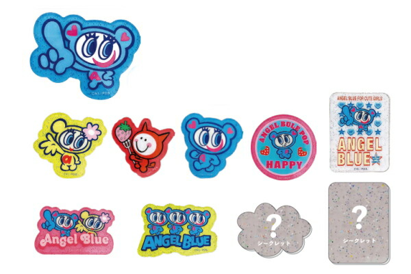 楽天市場】エンジェルブルー マスコット付きミラー鏡 かがみ ミニ