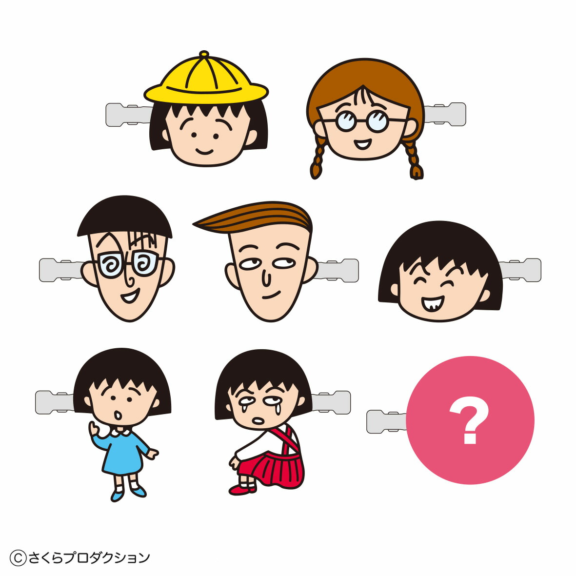 【クジ】　ちびまる子ちゃん　トレーディング前髪クリップコレクションvol.1　レトロリバイバル　まる子　さくらももこ　アニメ　漫画　ヘアピン　クリップ　ヘアアクセ　子供　キッズ　【くじ】　ランダム　雑貨　グッズ　かわいい画像
