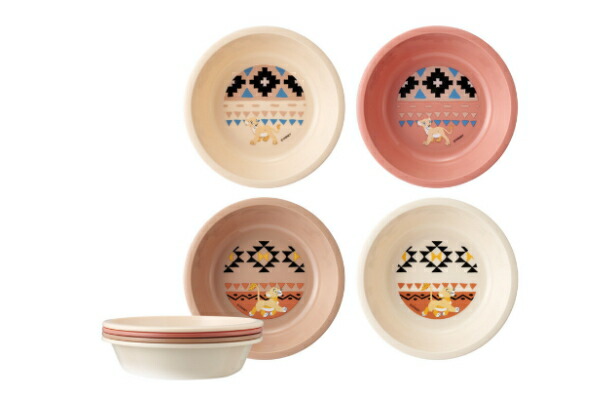 【送料無料】　【日本製】　ディズニーキャラクター　ボウル4Pセットライオンキング　アニメ　映画　お皿　食器　食事　キッチン　4枚入り　雑貨　グッズ　かわいい　TE画像