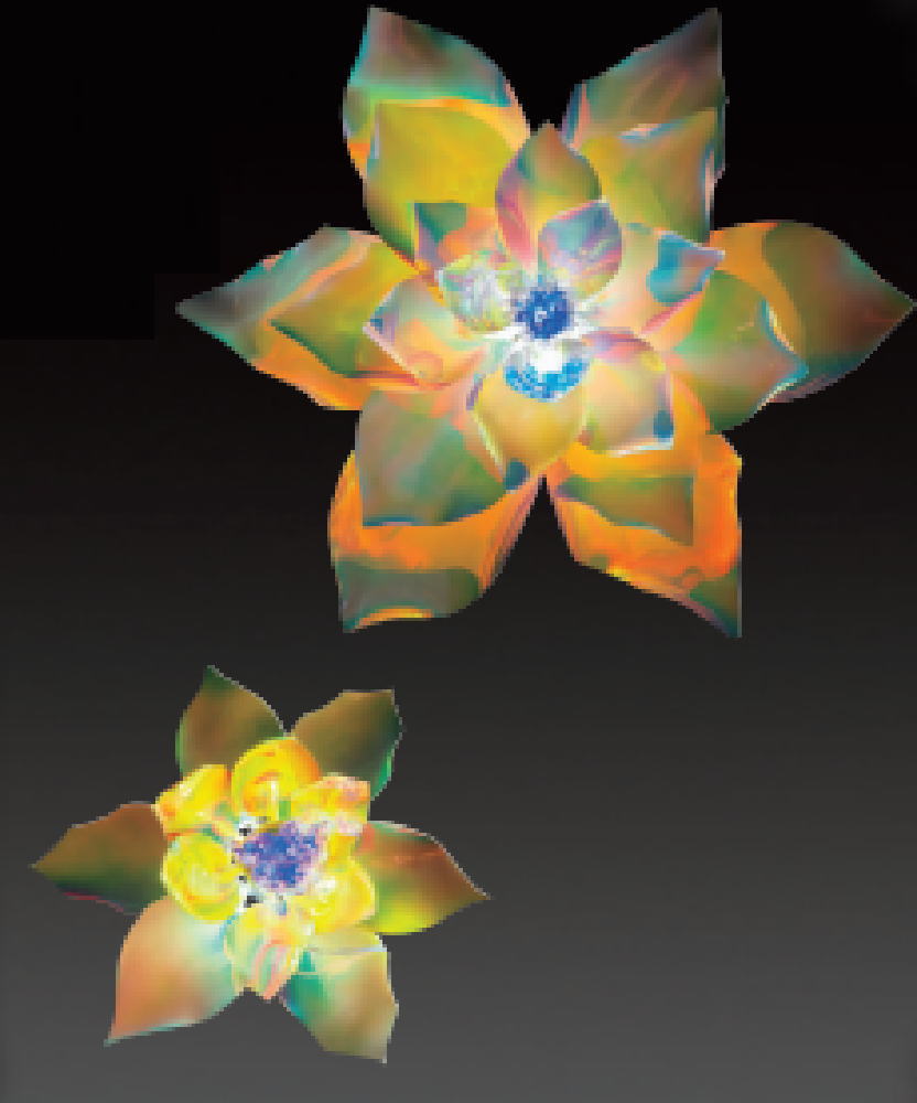 イルミネーション　LEDドリームシャイングランドフラワー大イエロー　黄色　花　カラフル　モチーフ　きれい　美しい　光　冬　クリスマス　ツリー　飾り　エコ　電飾　LED　野外　屋外　雑貨　グッズ　かわいい