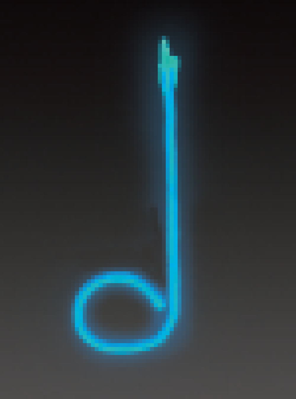 イルミネーション　LEDフレキシ音符小　4分音符　カラフル　モチーフ　きれい　美しい　光　冬　パーティー　イベント　クリスマス　ツリー　飾り　エコ　電飾　LED　野外　屋外　雑貨　グッズ　かわいい