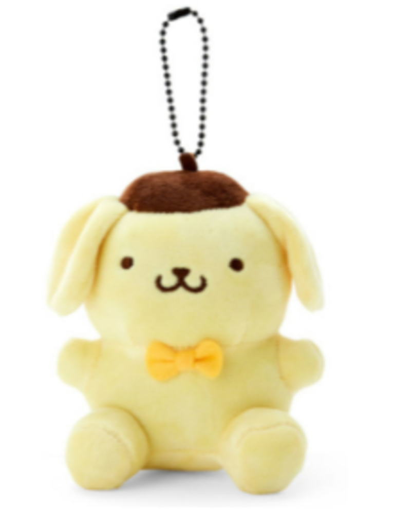 激レア！限定　ポムポムプリン　スキー　ぬいぐるみ　マスコット　キーホルダー 7/7購入♡グアム限定 ポムポムプリン ぬいぐるみキーホルダー