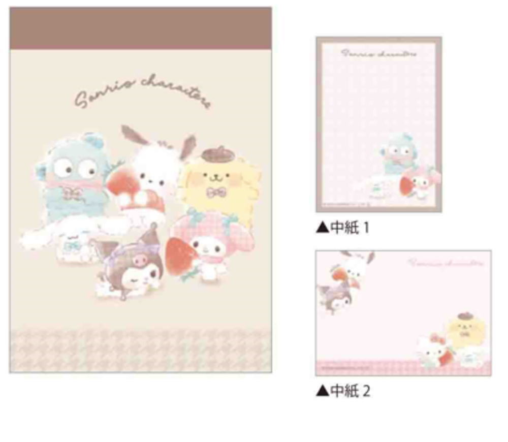 Aromantic様　サンリオメモセット Aromantic様サンリオメモセット