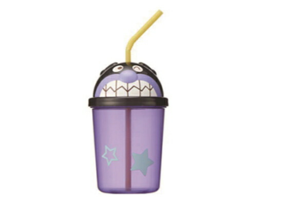【送料無料】　それいけ！アンパンマン　ダイカットストローカップ300ml　バイキンマン　アニメ　映画　マグ　ボトル　水筒　冷水　遠足　アウトドア　子供　キッズ　雑貨　グッズ　かわいい　TE画像