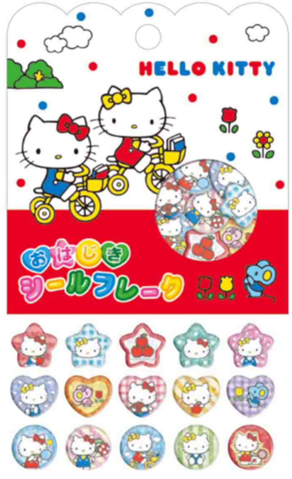 ハローキティ＊ステッカーセット＊フレークシール 232zak259m.jpg