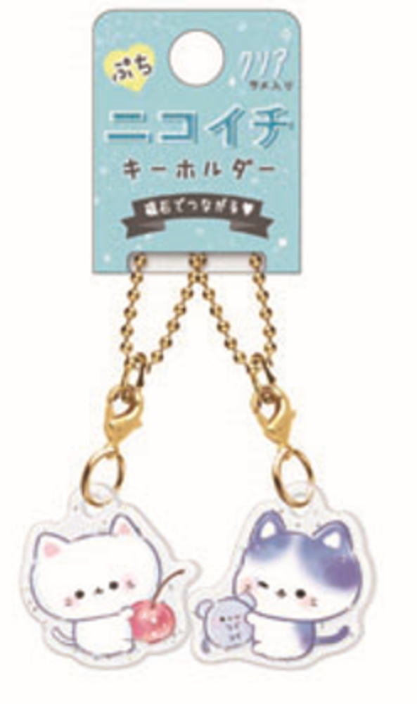 楽天市場】オリジナル ぷちニコイチキーホルダーミャウミャウニャンコ