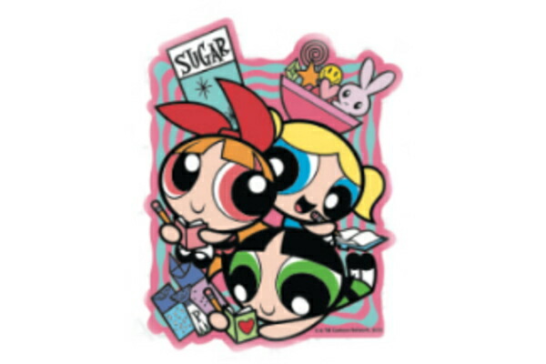 楽天市場】【日本製】 パワーパフガールズ キャラクターステッカー