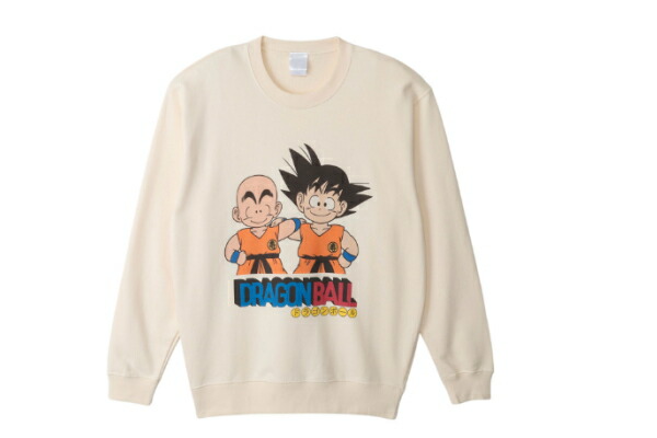 ドラゴンボールZ　スウェット クルーネックL　悟空とクリリン　アニメ　漫画　映画　服　トップス　トレーナー　長袖　男女兼用　レディース　メンズ　雑貨　グッズ　かわいい
