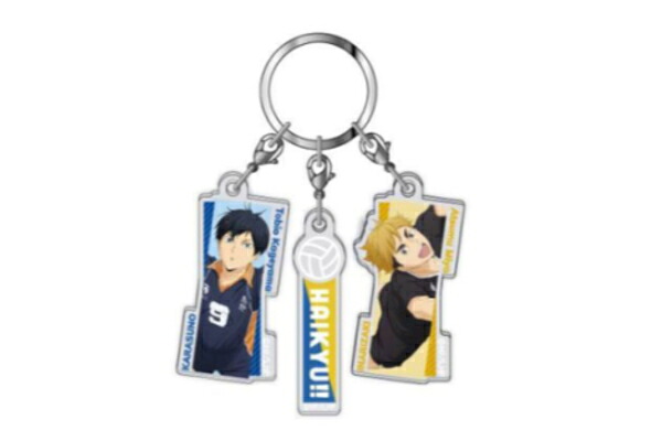 【楽天市場】【送料無料】 ハイキュー！！ 3連プチアクリルキーホルダー影山・宮侑 かげやま みや あつむ バレーボール アニメ 漫画 推し