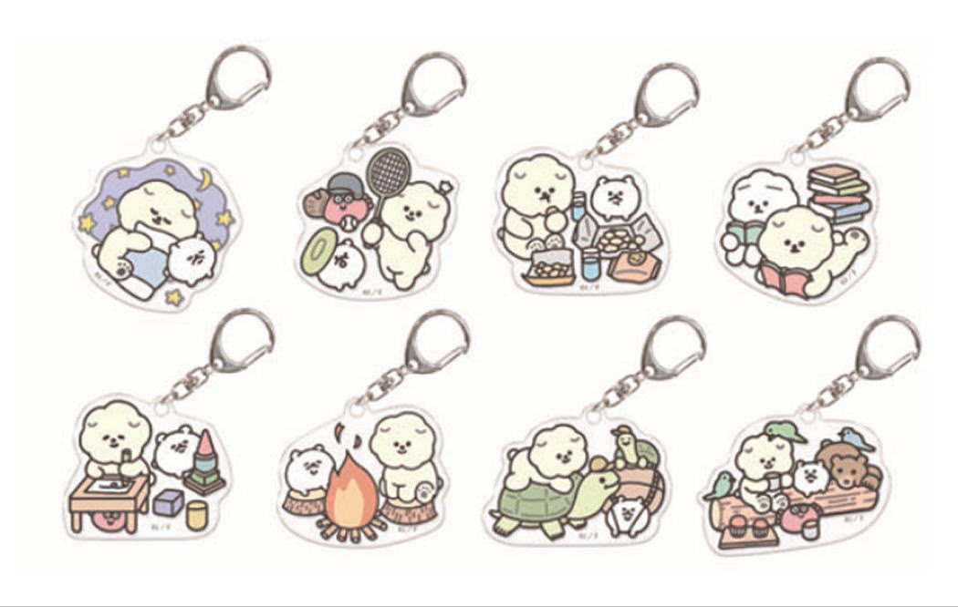 【送料無料】【セット商品】【8個入り】【オリジナル】トレーディングアクリルキーホルダー【もっさりもさお】【動物】【アニマル】【キーリング】【チャーム】【鍵】【雑貨】【グッズ】【かわいい】