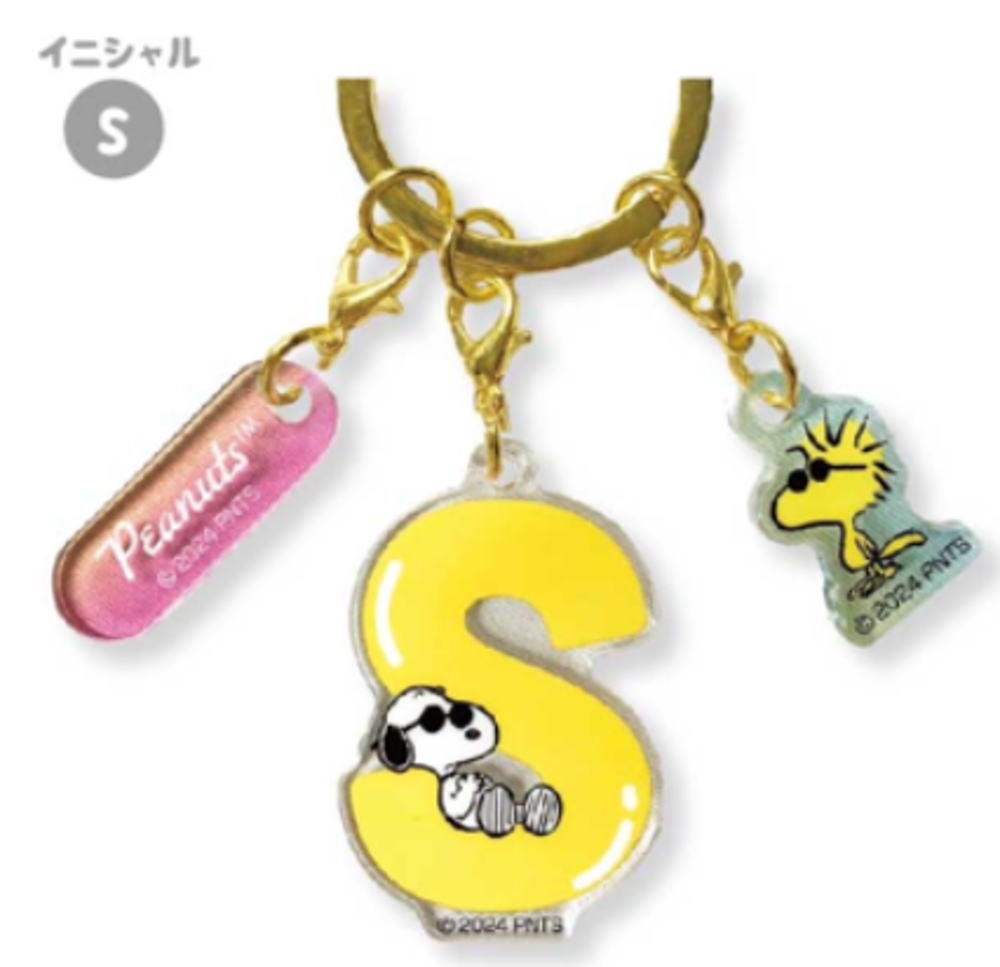 楽天市場】スヌーピー SNOOPY イニシャル3連アクリルキーホルダーA