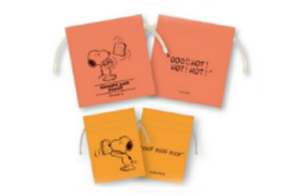 PEANUTS - ウッドストック　スヌーピー　巾着6個 PEANUTS ウッドストック フラワー ボアフェイス巾着 | 価格別