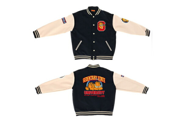 アメカジ古着　ユニバーシティショップ　　スタジャン　サイズL 楽天市場】ガーフィールド スタジャン Lサイズのみの展開 ユニ