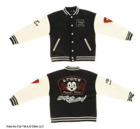 フィリックス スタジャンL  ラッキーキャット アメキャラ アニメ アウター ジャンパー 服 レディース 女性 メンズ 男性 ファッション 雑貨 グッズ かわいい