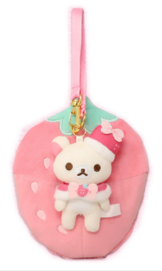 【レア】リラックマ　コリラックマ　リボン　いちご　ストラップ レア】リラックマ コリラックマ リボン いちご ストラップ レア