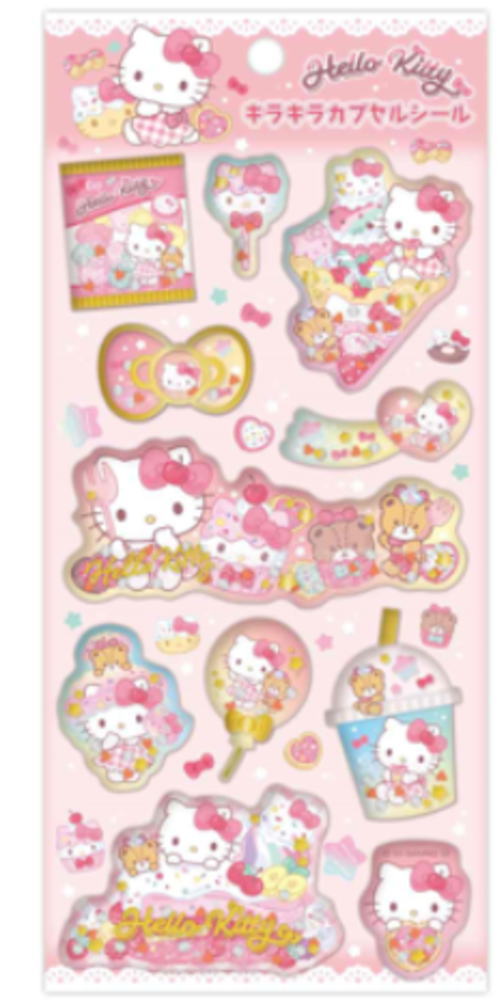 楽天市場】ハローキティ キラキラカプセルシール2 607883 SANRIO