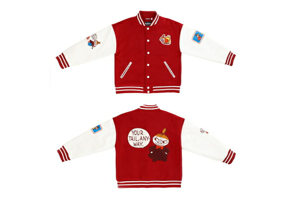 【送料無料】  ムーミン MOOMIN スタジャン3L リトルミイ ワッペン アニメ アウター ジャンパー 服 レディース 女性 メンズ 男性 ファッション 雑貨 グッズ かわいい TE