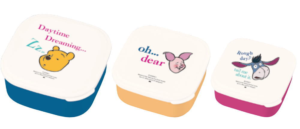 東京ディズニーリゾート　シール容器セット　お弁当箱　パークフード柄 パークモチーフ柄 シール容器4個 弁当箱 ランチケース