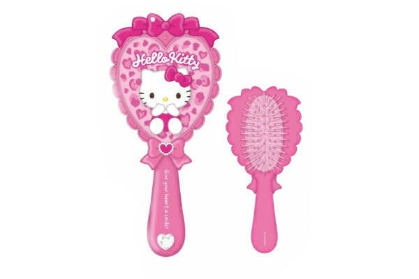 楽天市場】【送料無料】 サンリオキャラクターズ ヘアブラシピンク