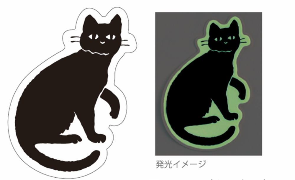 楽天市場】BLACK WHITE by MIDNIGHT SUNDAY SHOP 蓄光ステッカー MZ