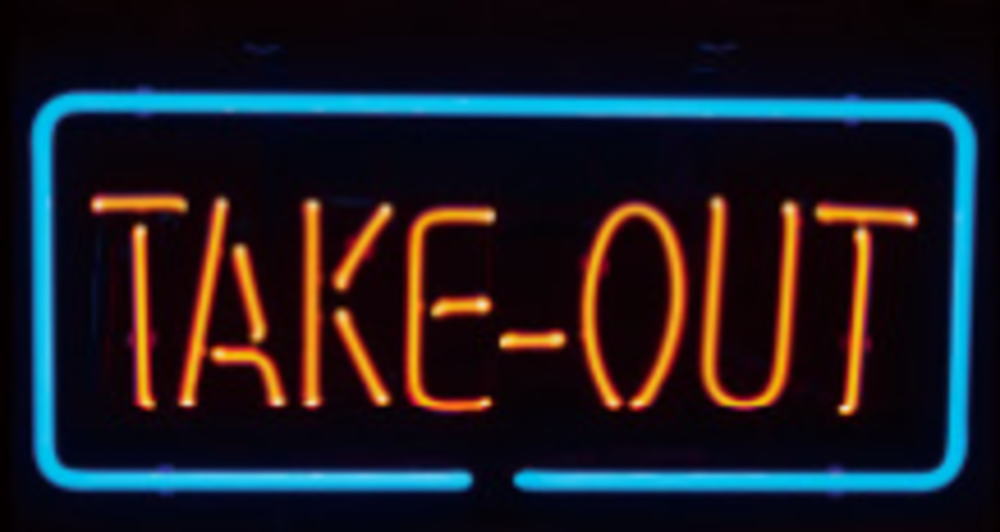 アメリカン雑貨 ネオンサインTAKE-OUT USA アメキャラ BAR 赤ちょうちん 喫茶店 ネオン点火装置 電飾 点火装置 表われ 張り出し 照度 室内装飾 雑貨 グッズ 愛くるしげ