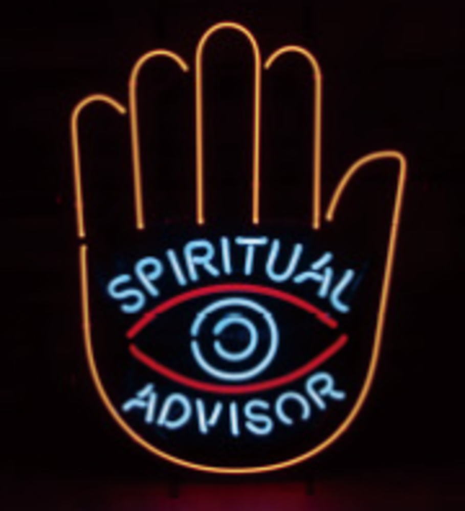 アメリカン雑貨 ネオンサインSPIRITUAL USA アメキャラ BAR 赤ちょうちん 喫茶店 ネオンともし火 電飾 ともし火 息差し 貼り出し 照度 室内装飾 雑貨 グッズ 愛くるしげ