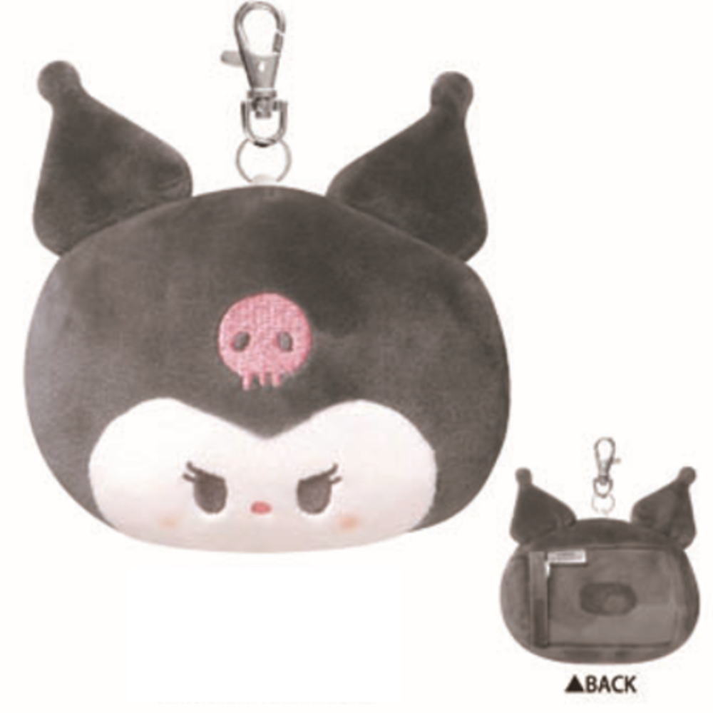 楽天市場】クロミ フェイス形パスケース＆ポーチ 定期入れ 小物入れ