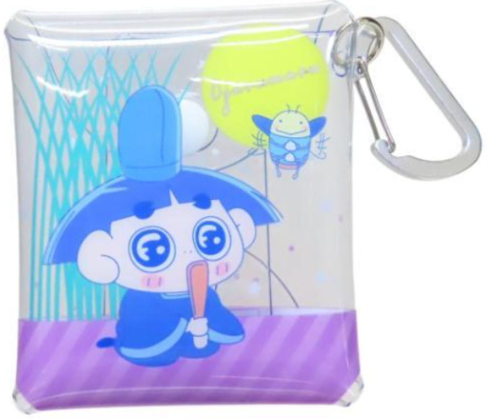 おじゃる丸　クリアマルチケースSS　満月　Eテレ　アニメ　ポーチ　コインケース　小銭入れ　小物入れ　収納　カラビナ付き　雑貨　グッズ　かわいい画像